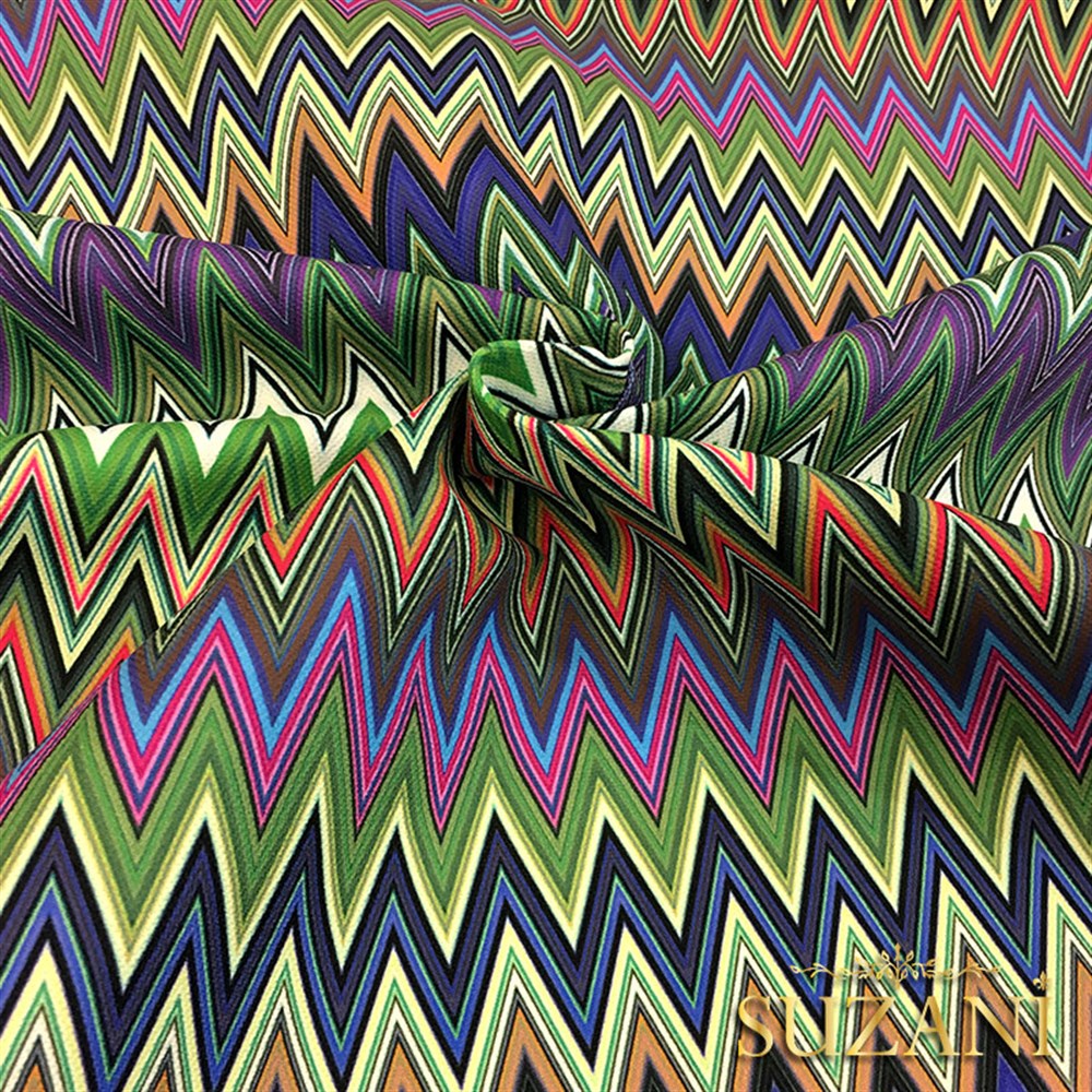 Renk Geçişli Zigzag Kumaş