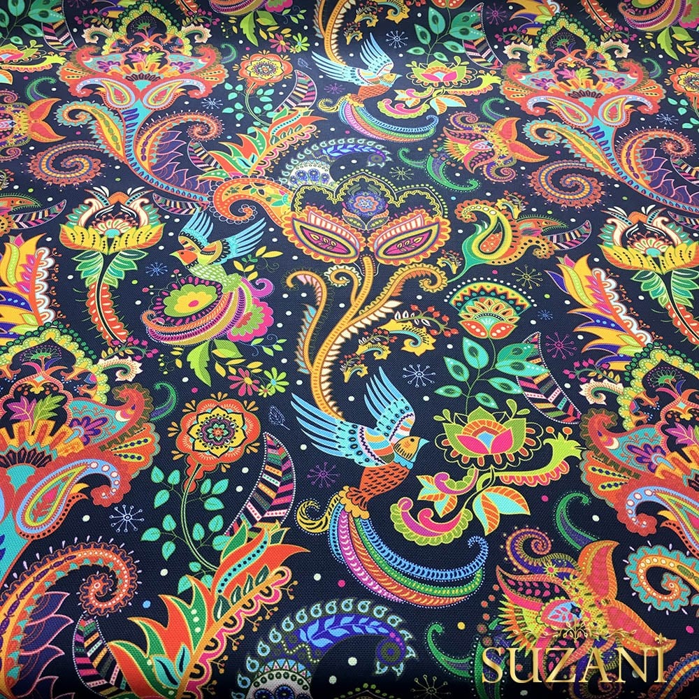 Renkli Mandala Desenli Kumaş