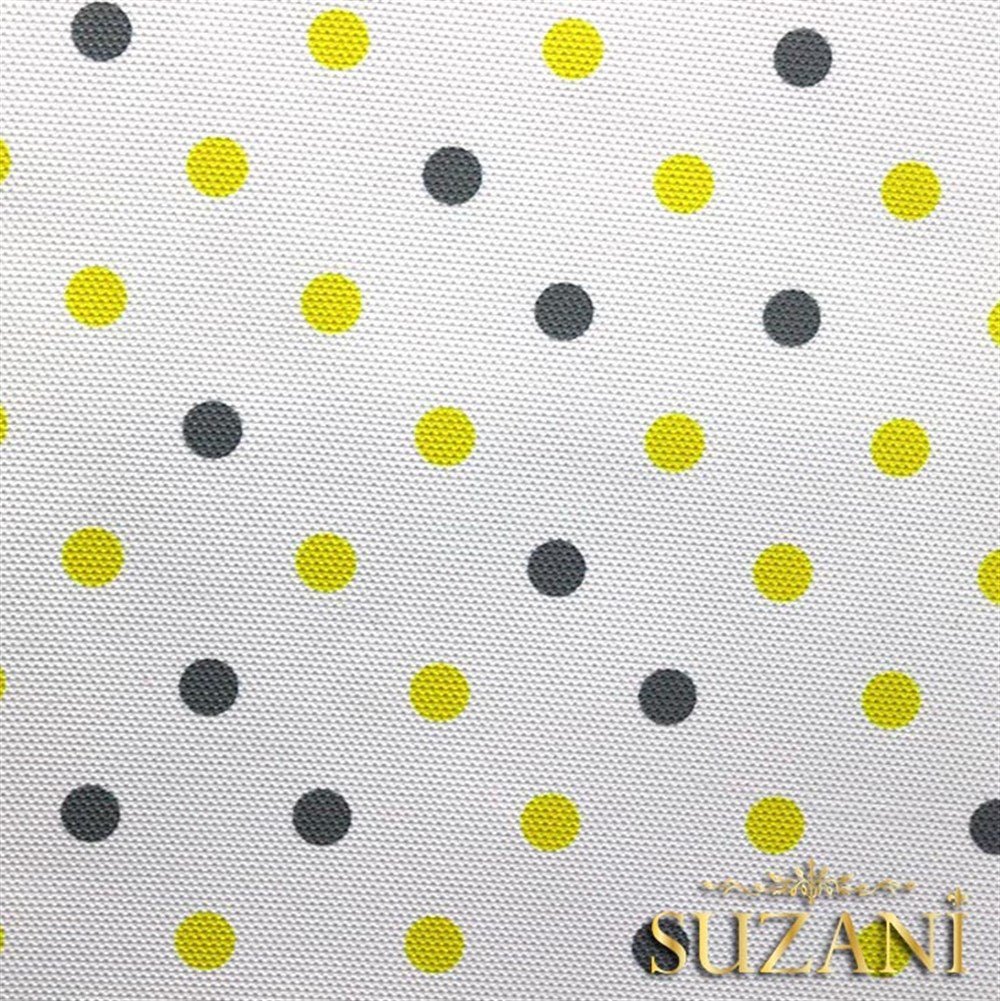 Sarı Gri Küçük Puanlı Kumaş