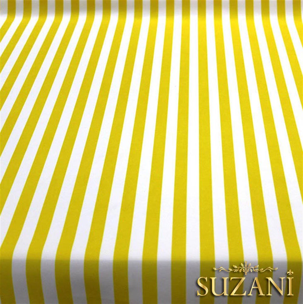 Sarı İnce Çizgili Kumaş