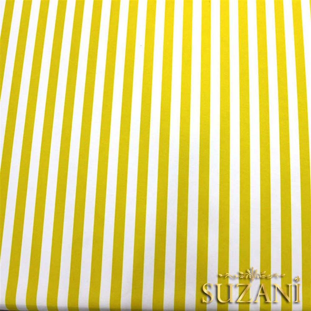 Sarı İnce Çizgili Kumaş