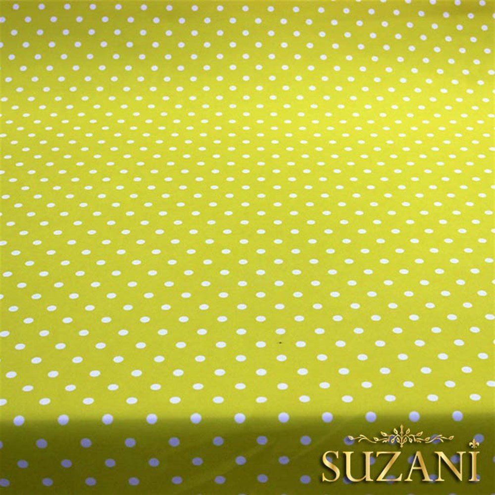 Sarı Küçük Puanlı Kumaş