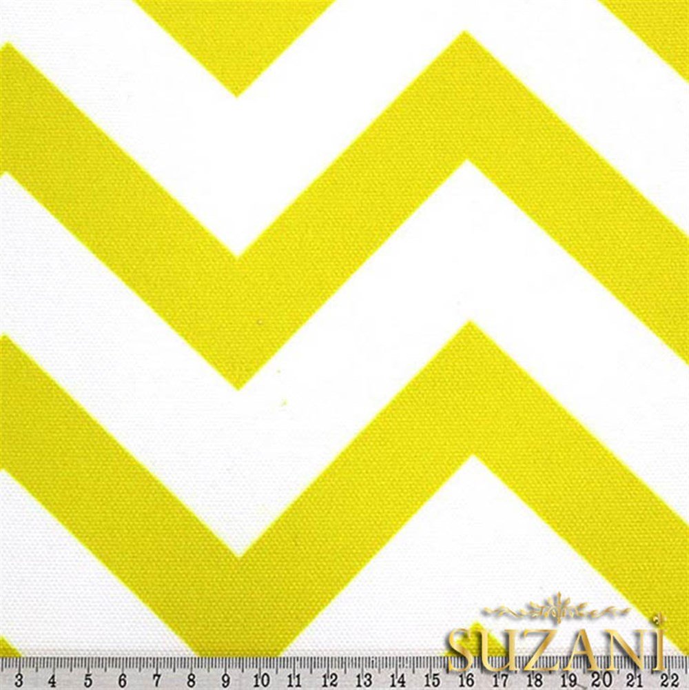 Sarı Zigzag Desenli Kumaş