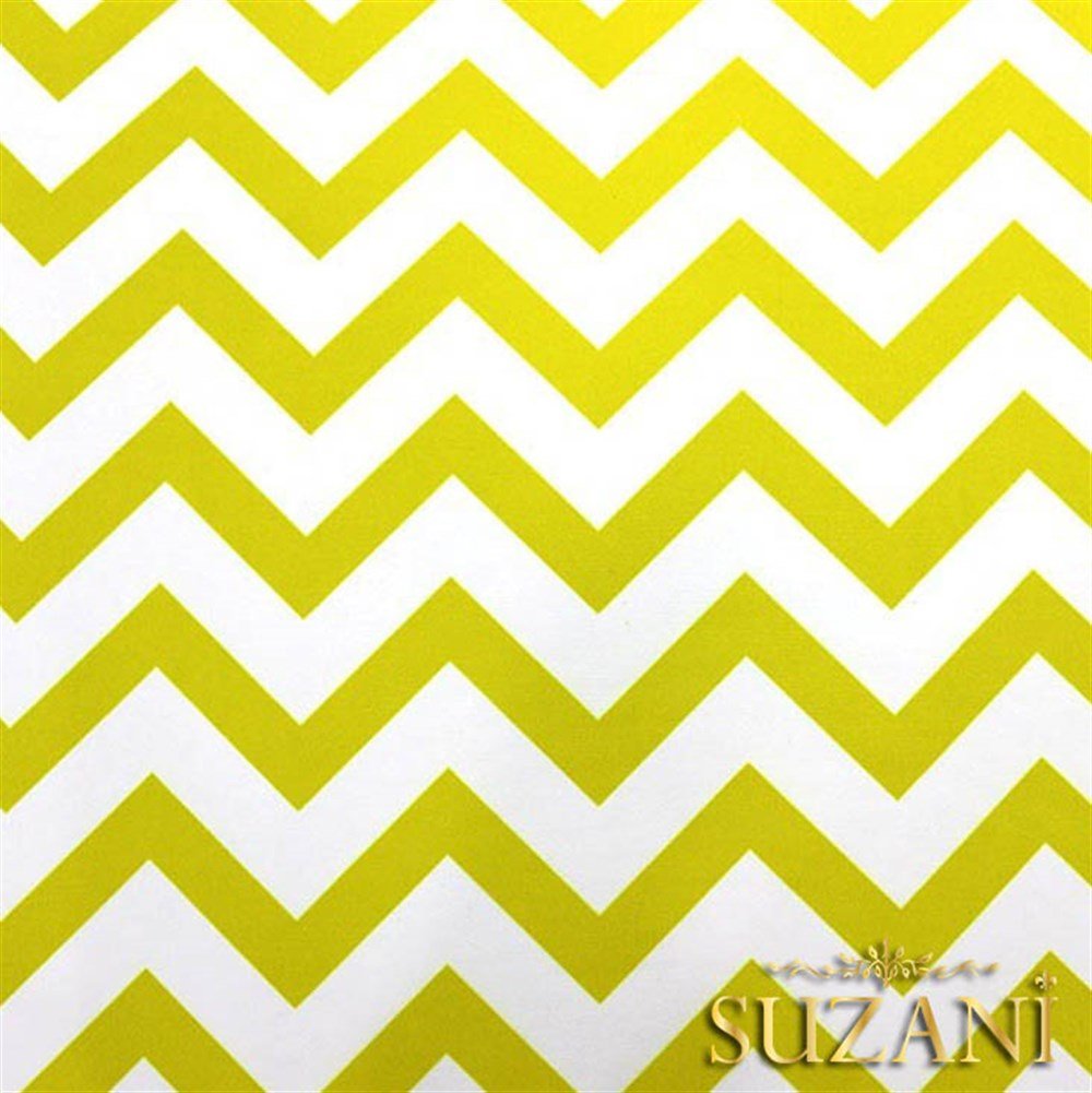 Sarı Zigzag Desenli Kumaş
