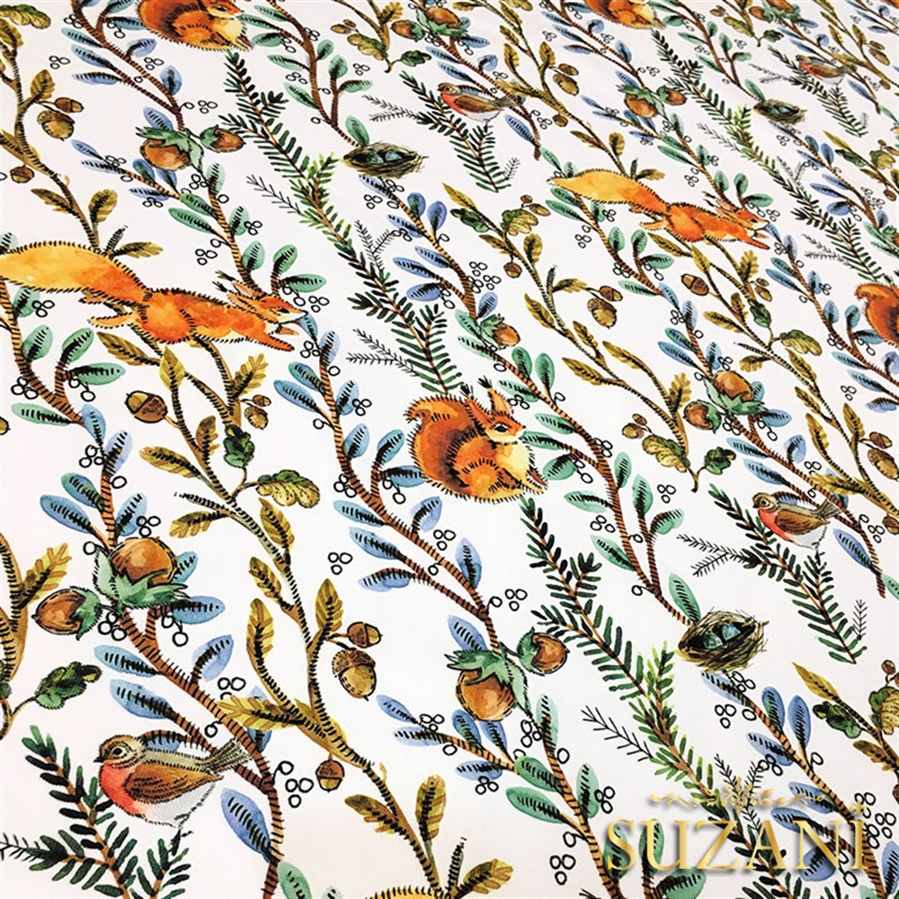 Sincap Sonbahar Temalı Kumaş