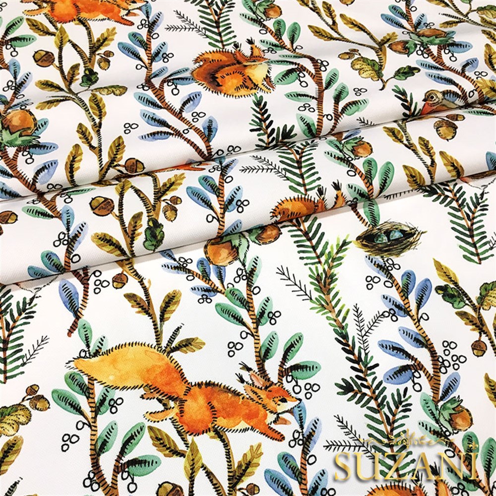 Sincap Sonbahar Temalı Kumaş