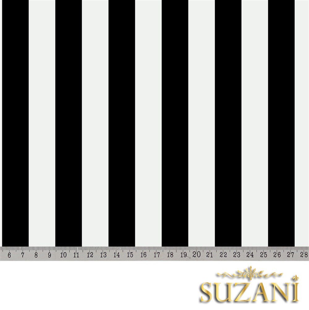 Siyah İnce Çizgili Kumaş