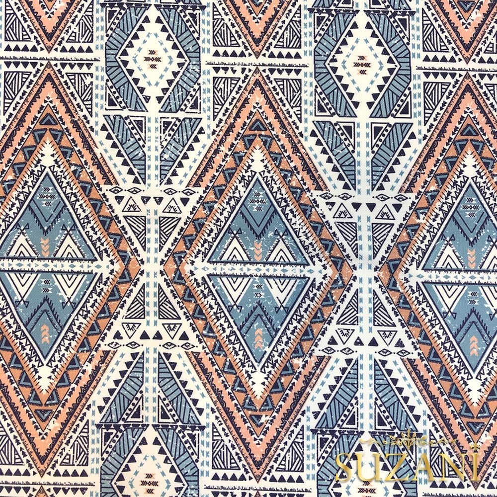 Soft Afrika Desenli Dijital Baskılı Kumaş