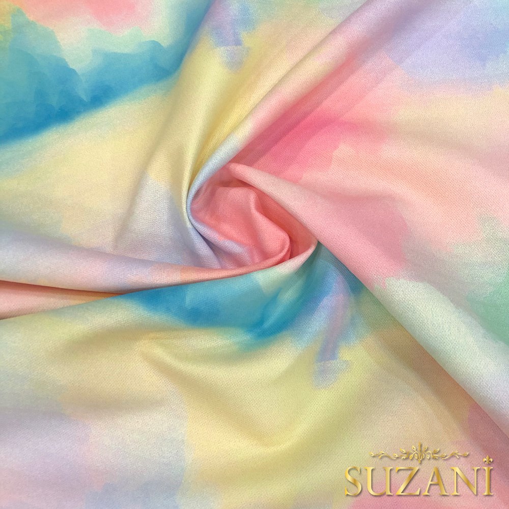 Soft Batik Desenli Dijital Baskılı Kumaş