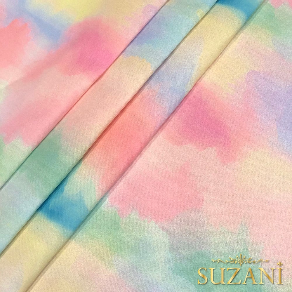 Soft Batik Desenli Dijital Baskılı Kumaş