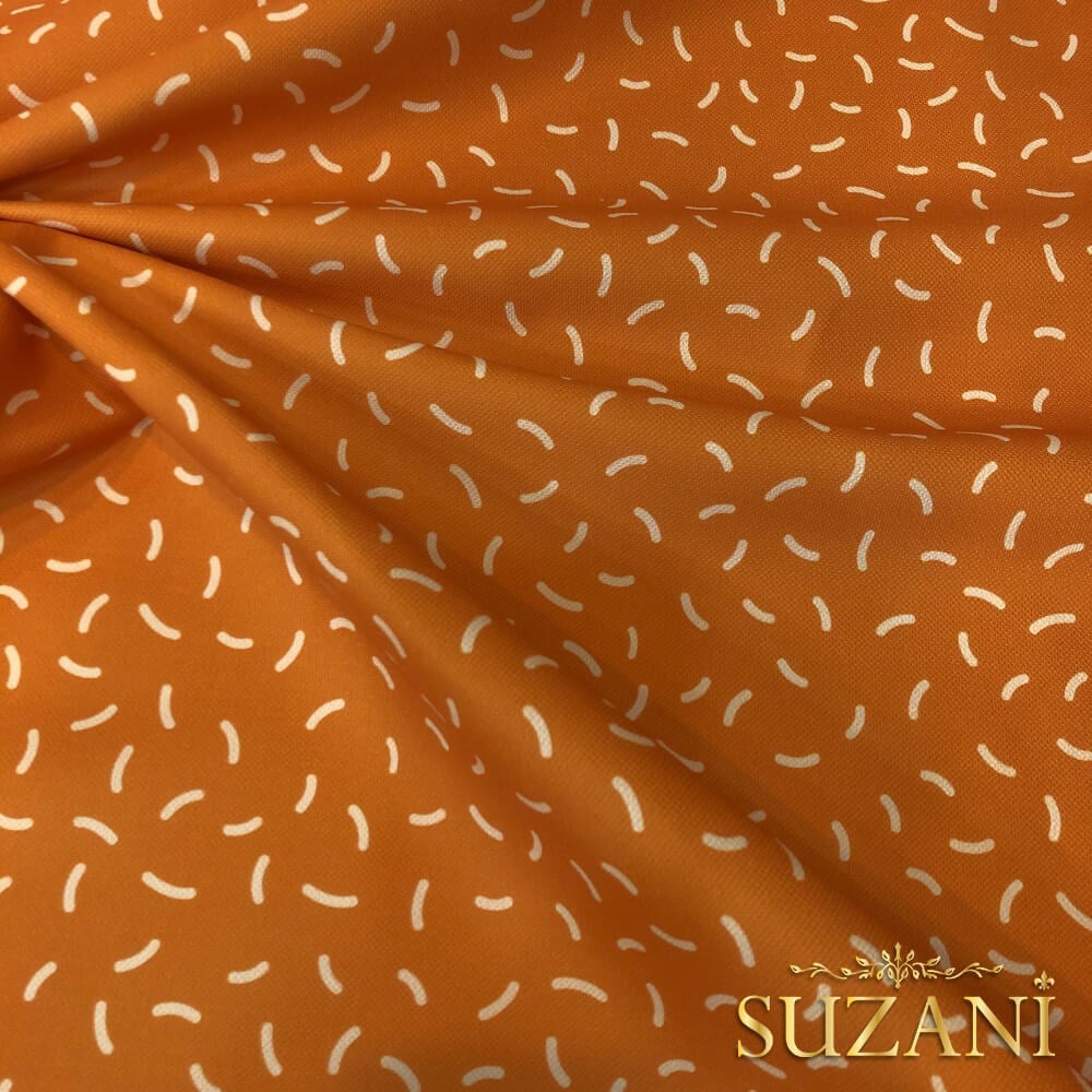 Soft Boho Benek Desenli Dijital Baskılı Kumaş