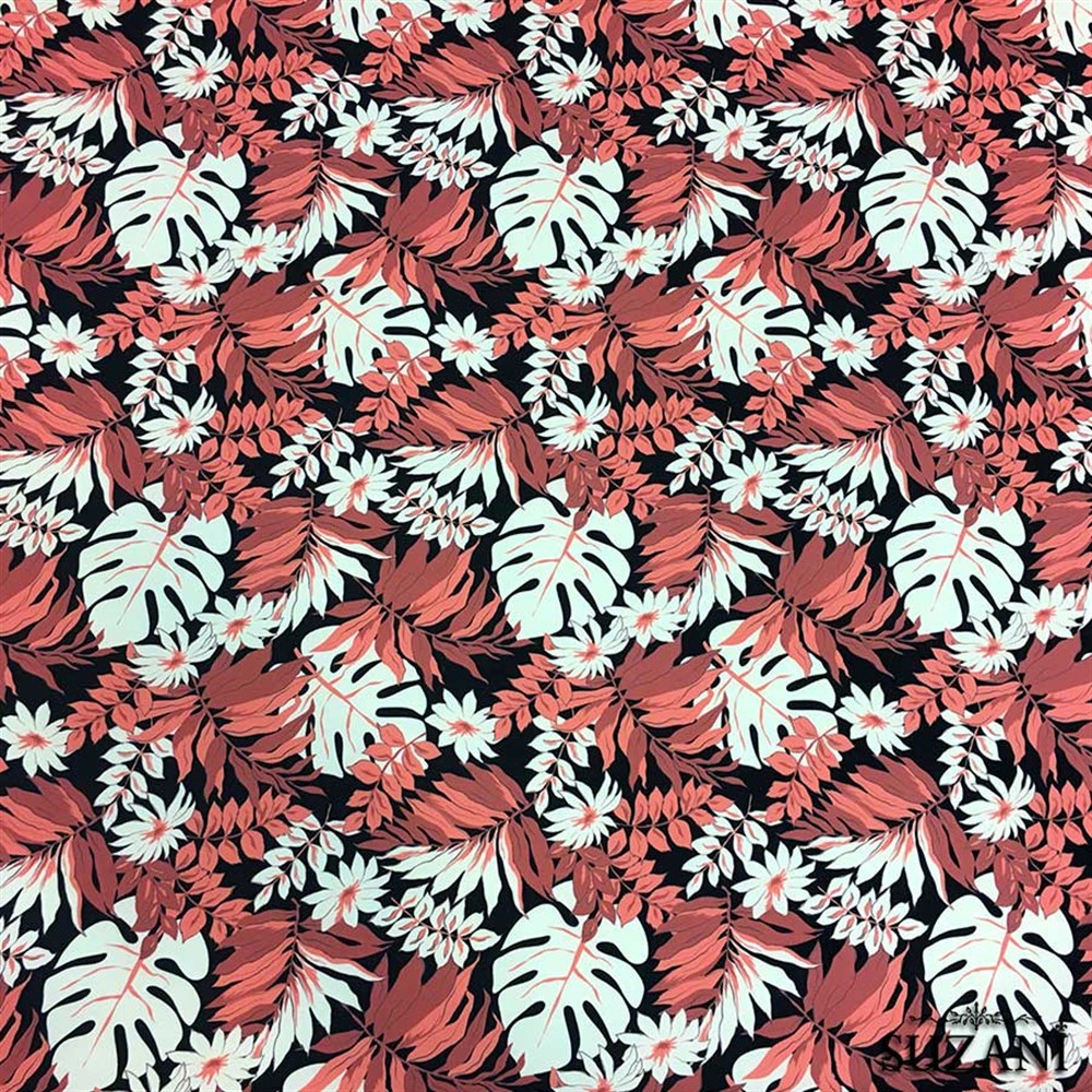 Sonbahar Yaprakları Desenli Kumaş