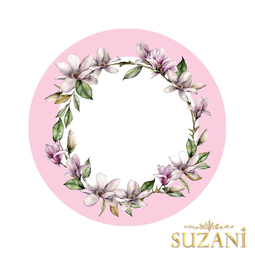 Summer Garden Pembe 3'lü Supla Kumaşı