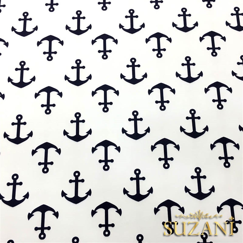 Tek Çıpa Desenli Kumaş