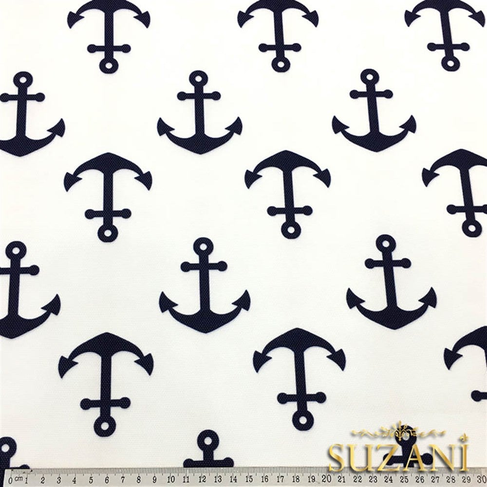 Tek Çıpa Desenli Kumaş