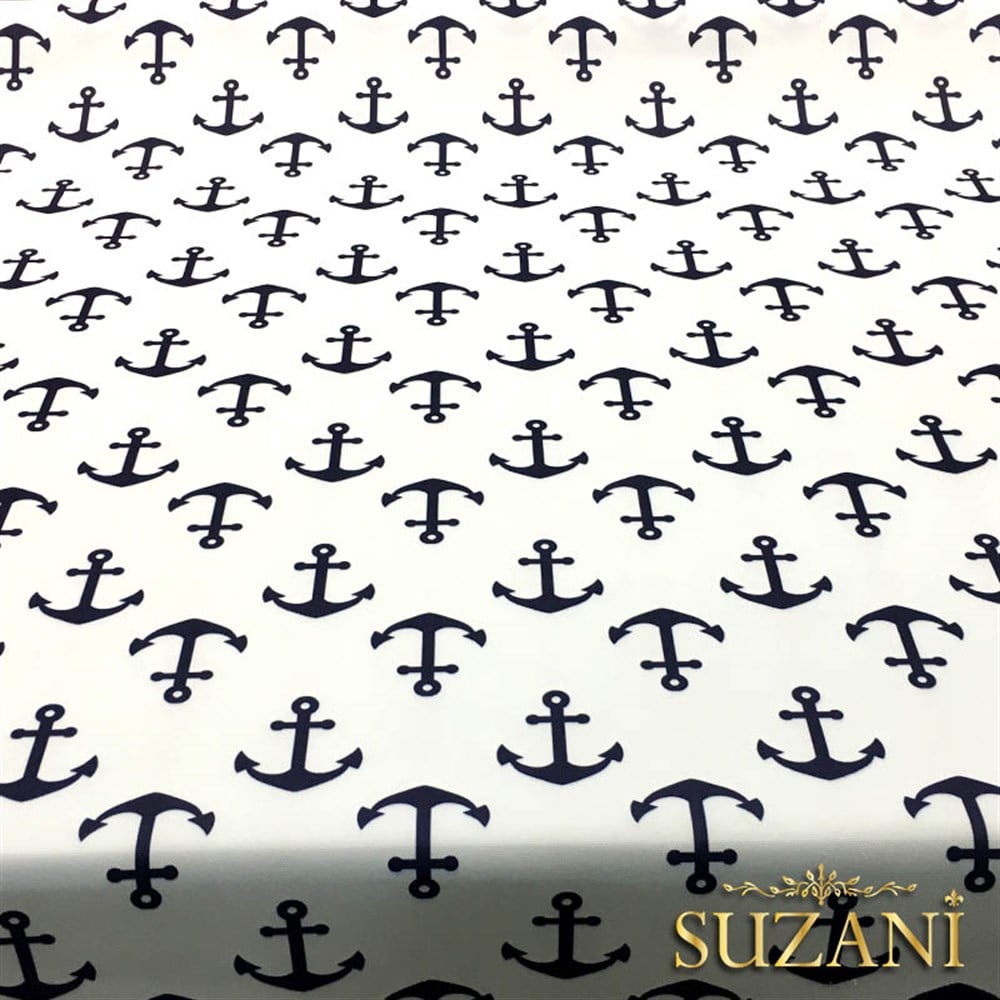 Tek Çıpa Desenli Kumaş