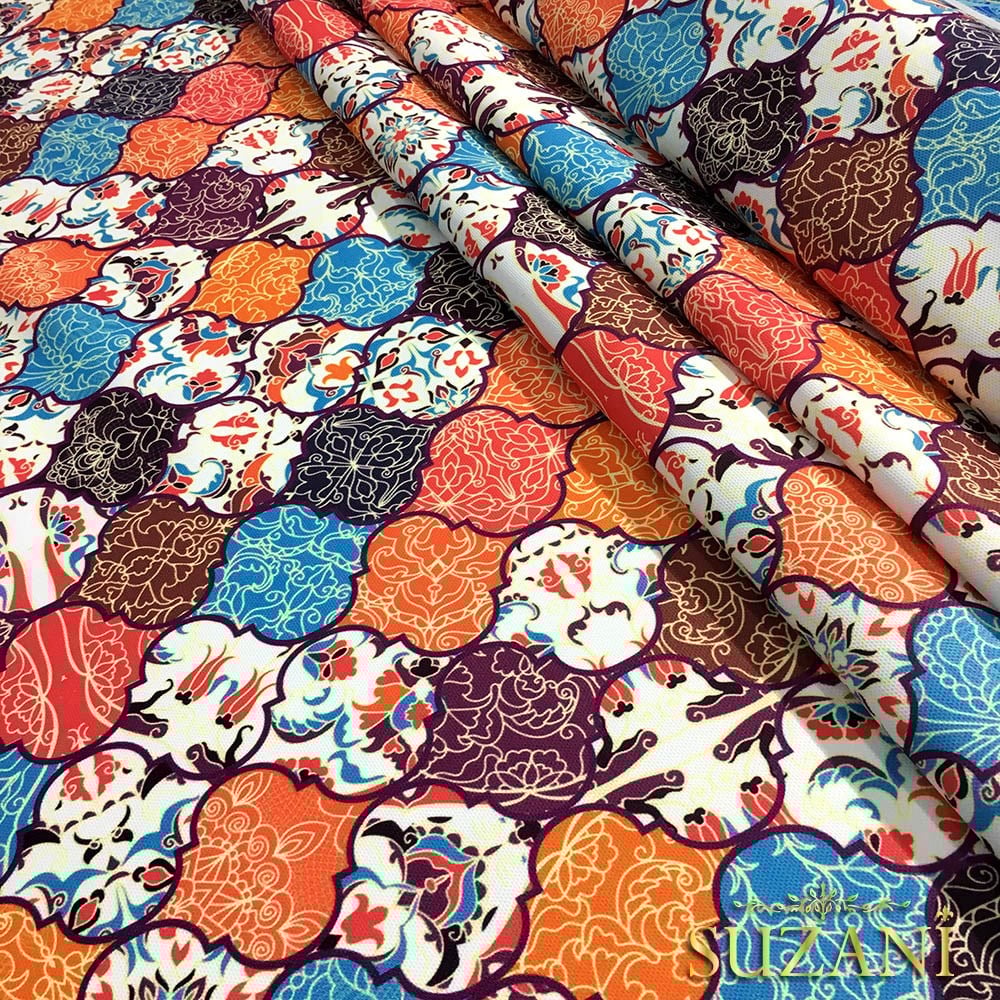 Türk Motifi Moroccan Desenli Kumaş