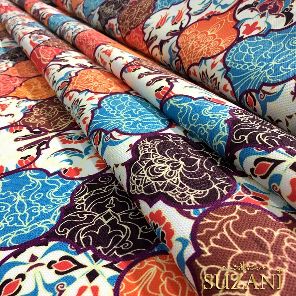 Türk Motifi Moroccan Desenli Kumaş