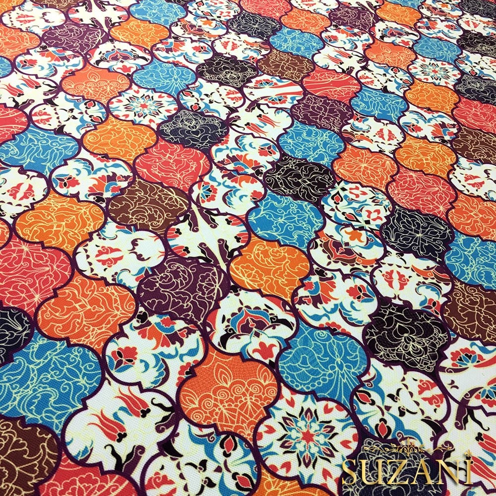 Türk Motifi Moroccan Desenli Kumaş
