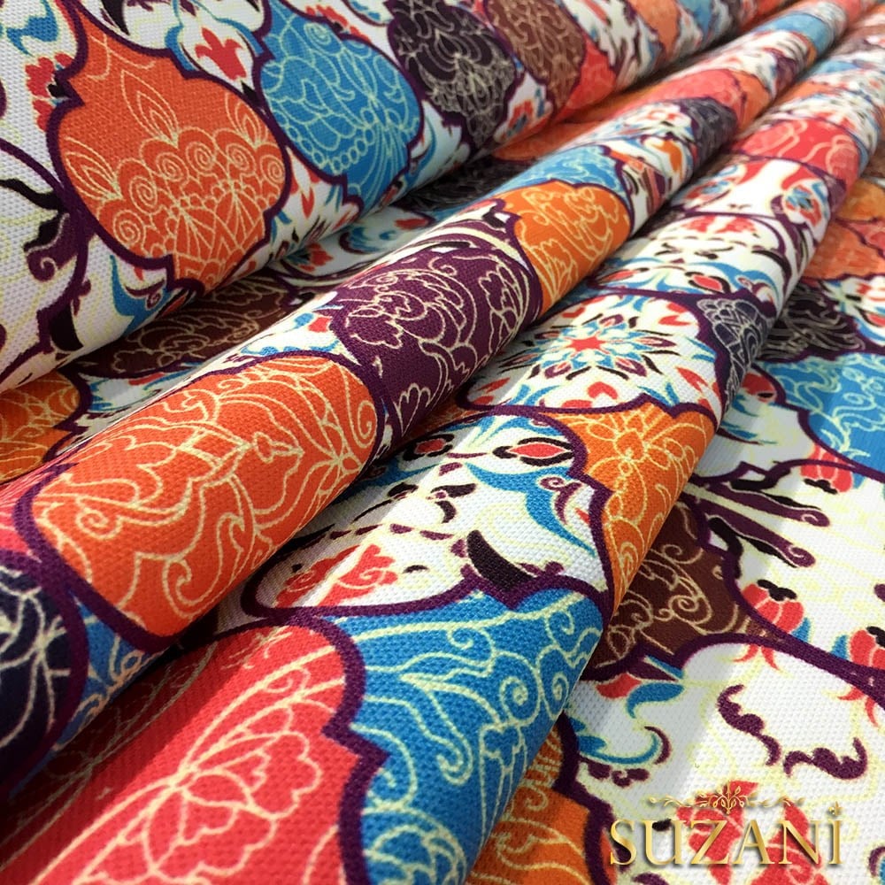 Türk Motifi Moroccan Desenli Kumaş