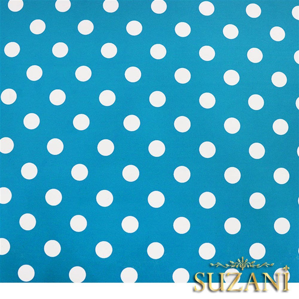 Turkuaz Küçük Puanlı Kumaş