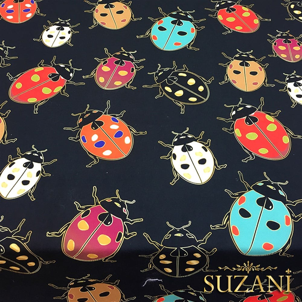 Uğur Böceği Desenli Kumaş