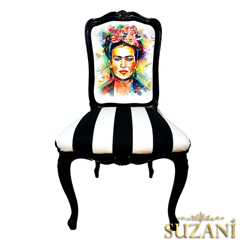 Yağlıboya Frida Özel Koltuk Döşemelik Kumaş