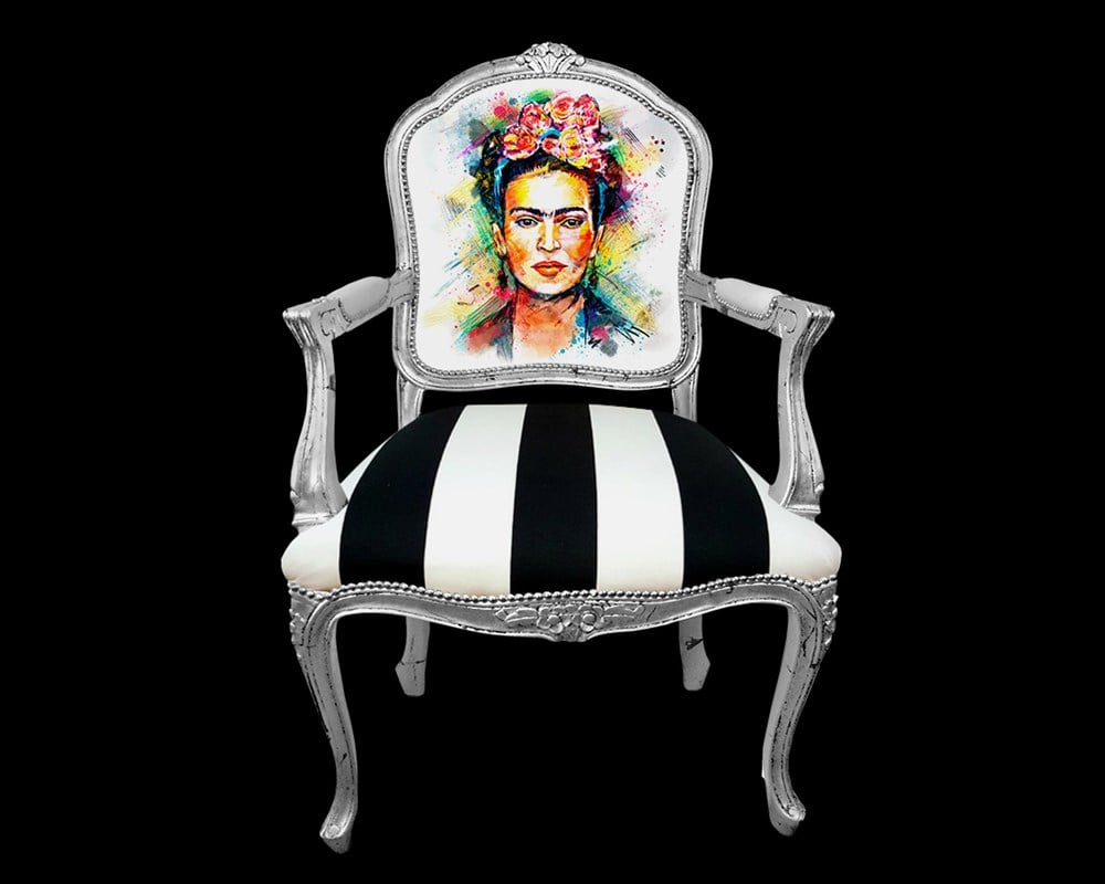 Yağlıboya Frida Özel Koltuk Döşemelik Kumaş