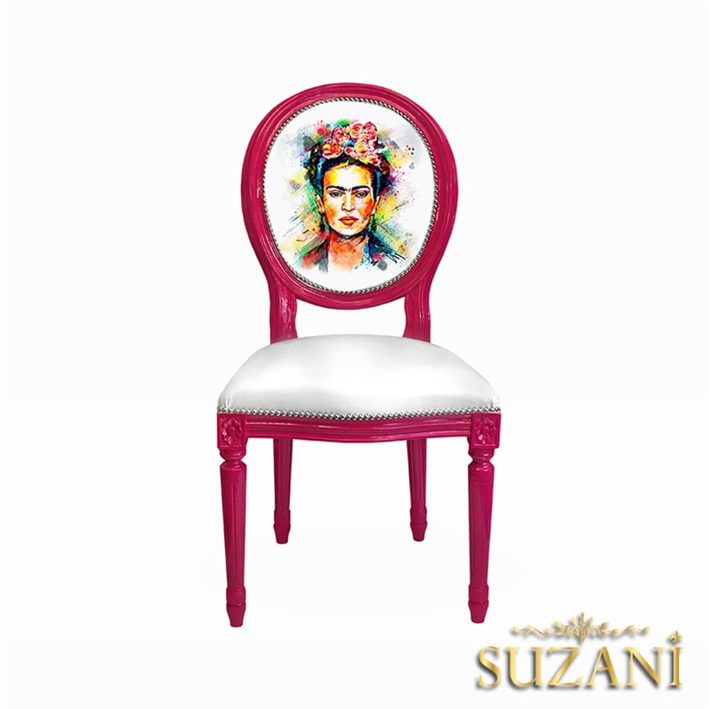 Yağlıboya Frida Özel Koltuk Döşemelik Kumaş