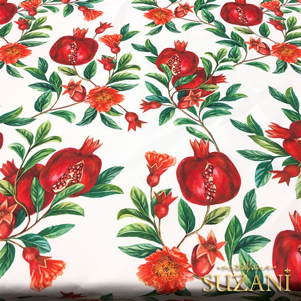 Yeni Nar Desenli Kumaş