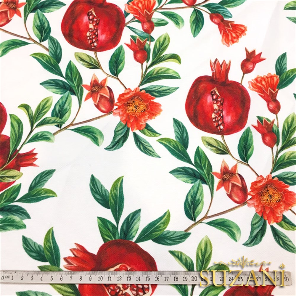 Yeni Nar Desenli Kumaş