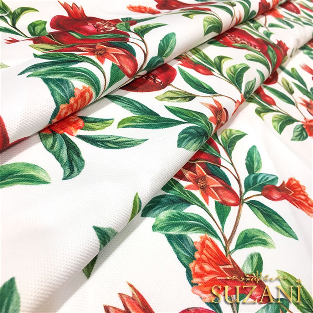 Yeni Nar Desenli Kumaş