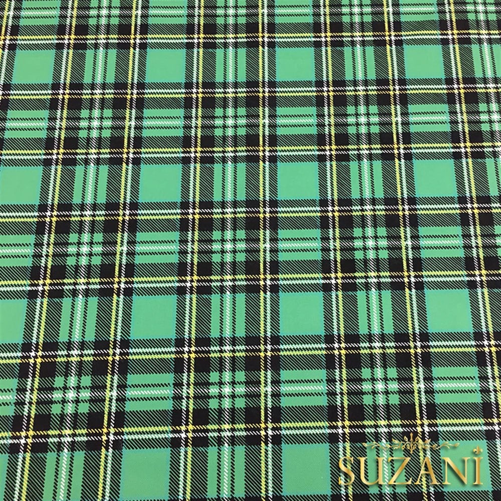 Yeşil Klasik Ekose Kumaş