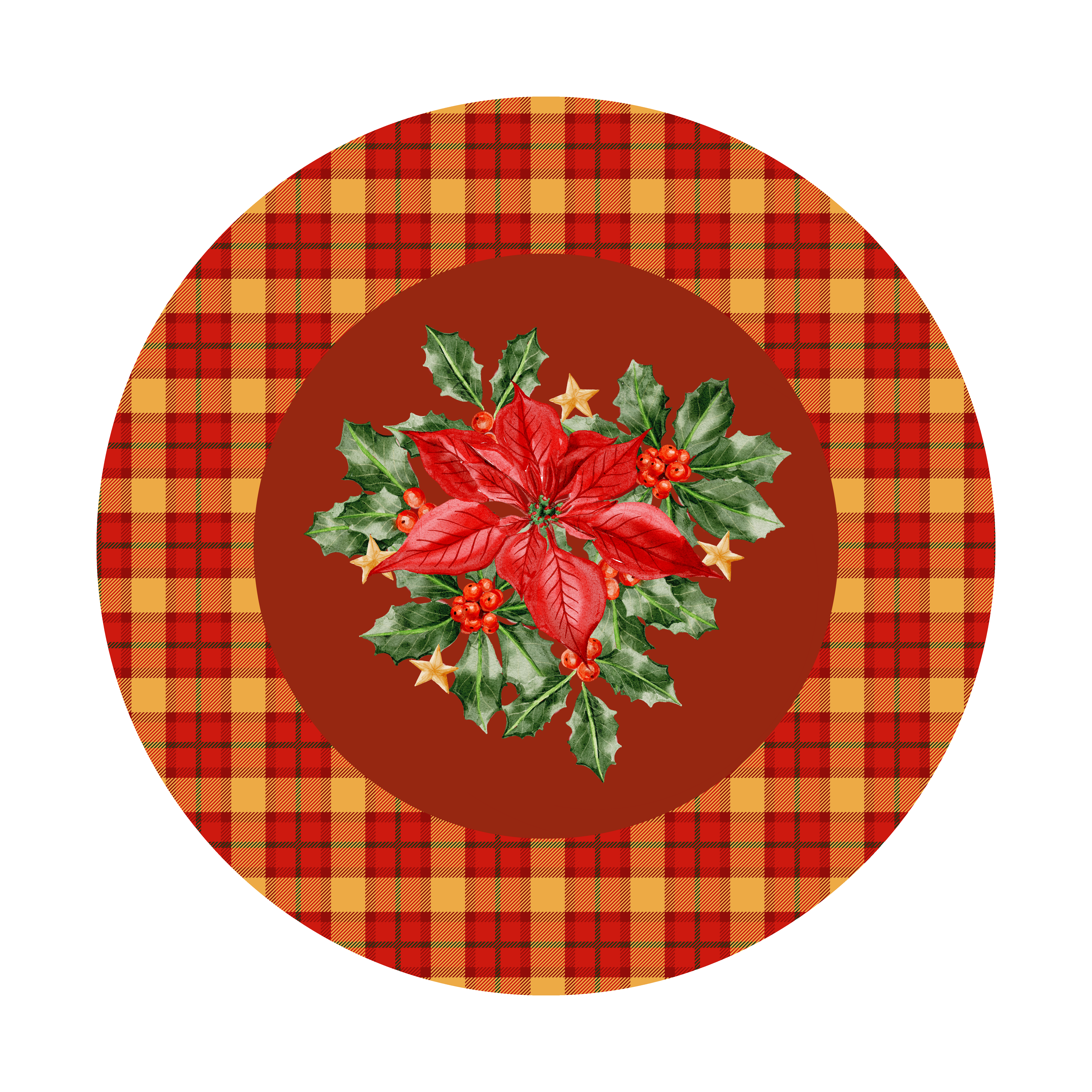 Yılbaşı Desenli Dikişsiz 3'lü Supla Kumaşı