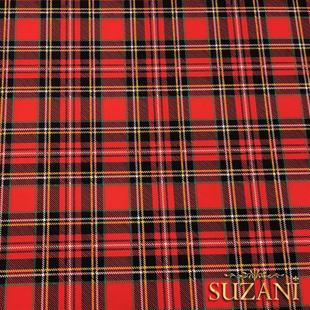 Yılbaşı Ekose Desenli Kumaş