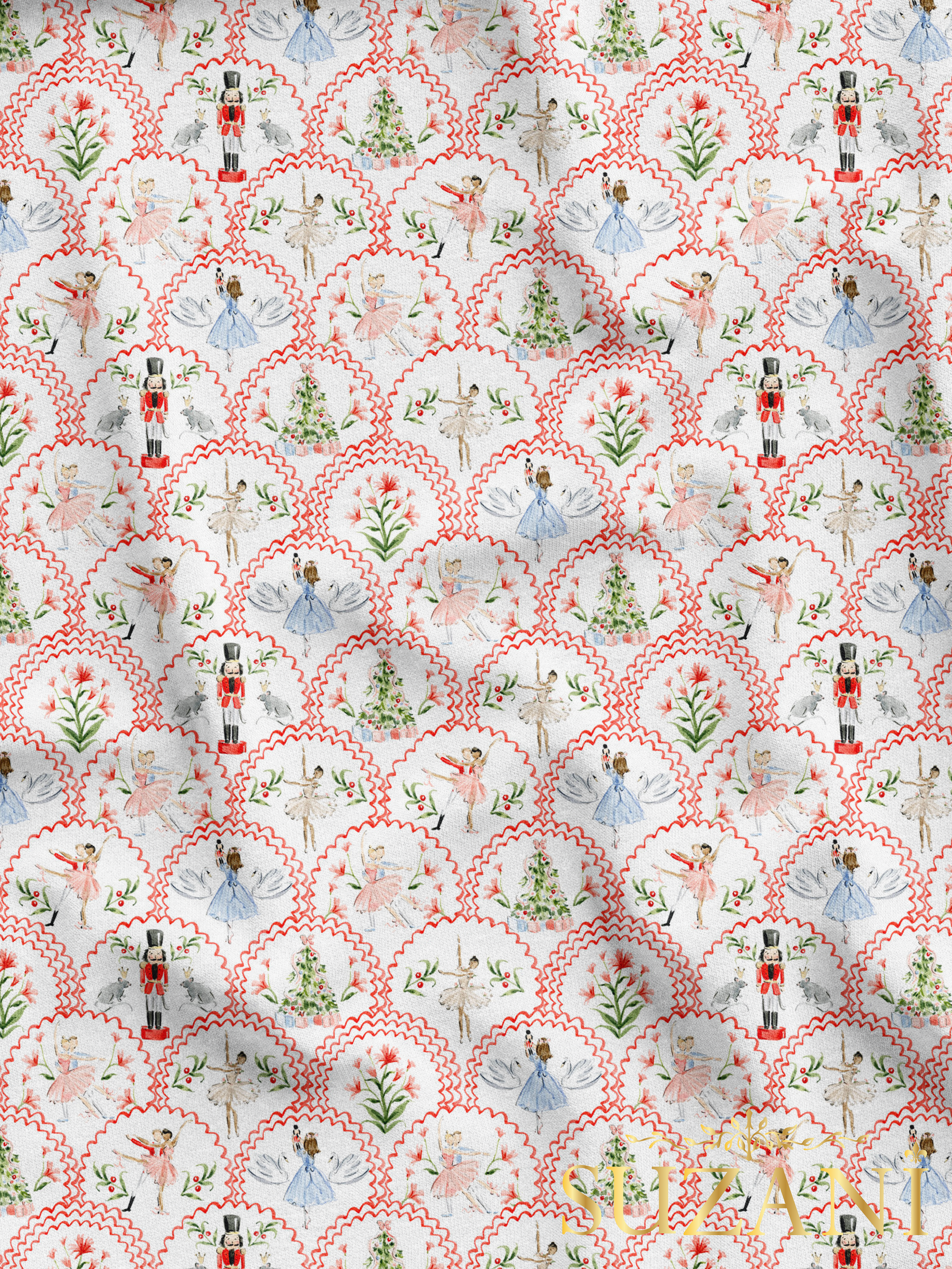 Yılbaşı Kursun Asker Desenli Dijital Baskılı Kumaş