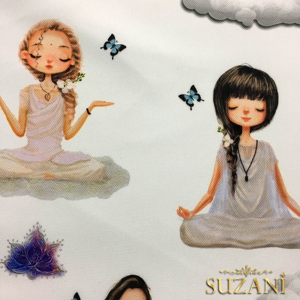 Yoga Desenli Kumaş