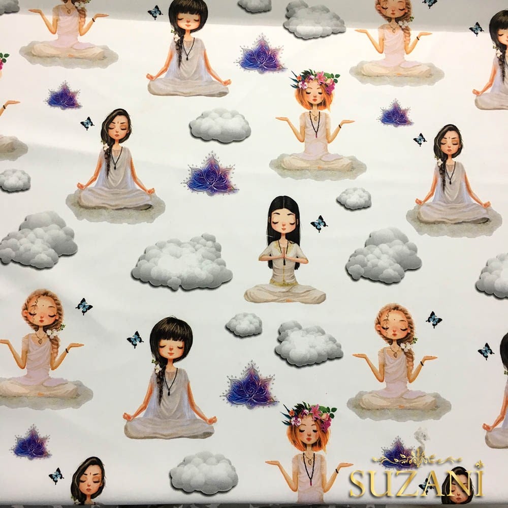 Yoga Desenli Kumaş