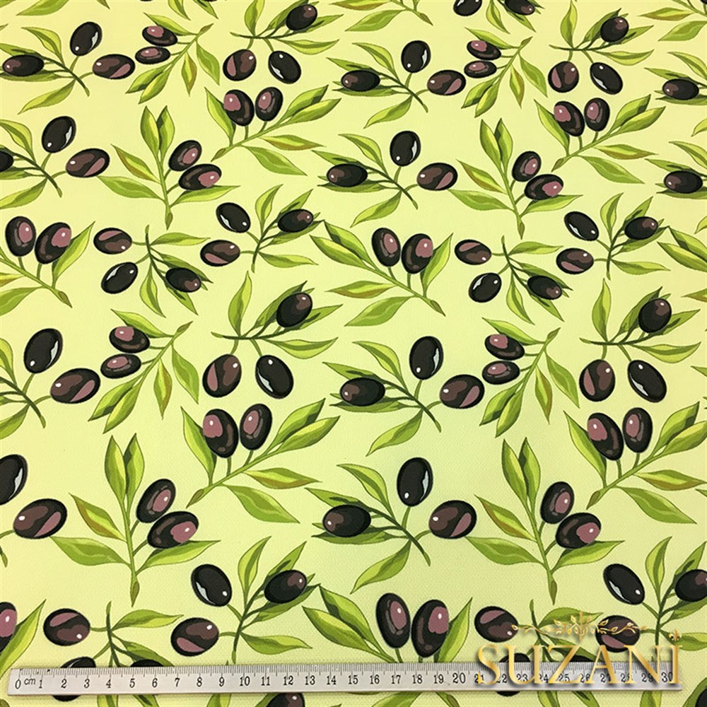 Zeytin Desenli Kumaş