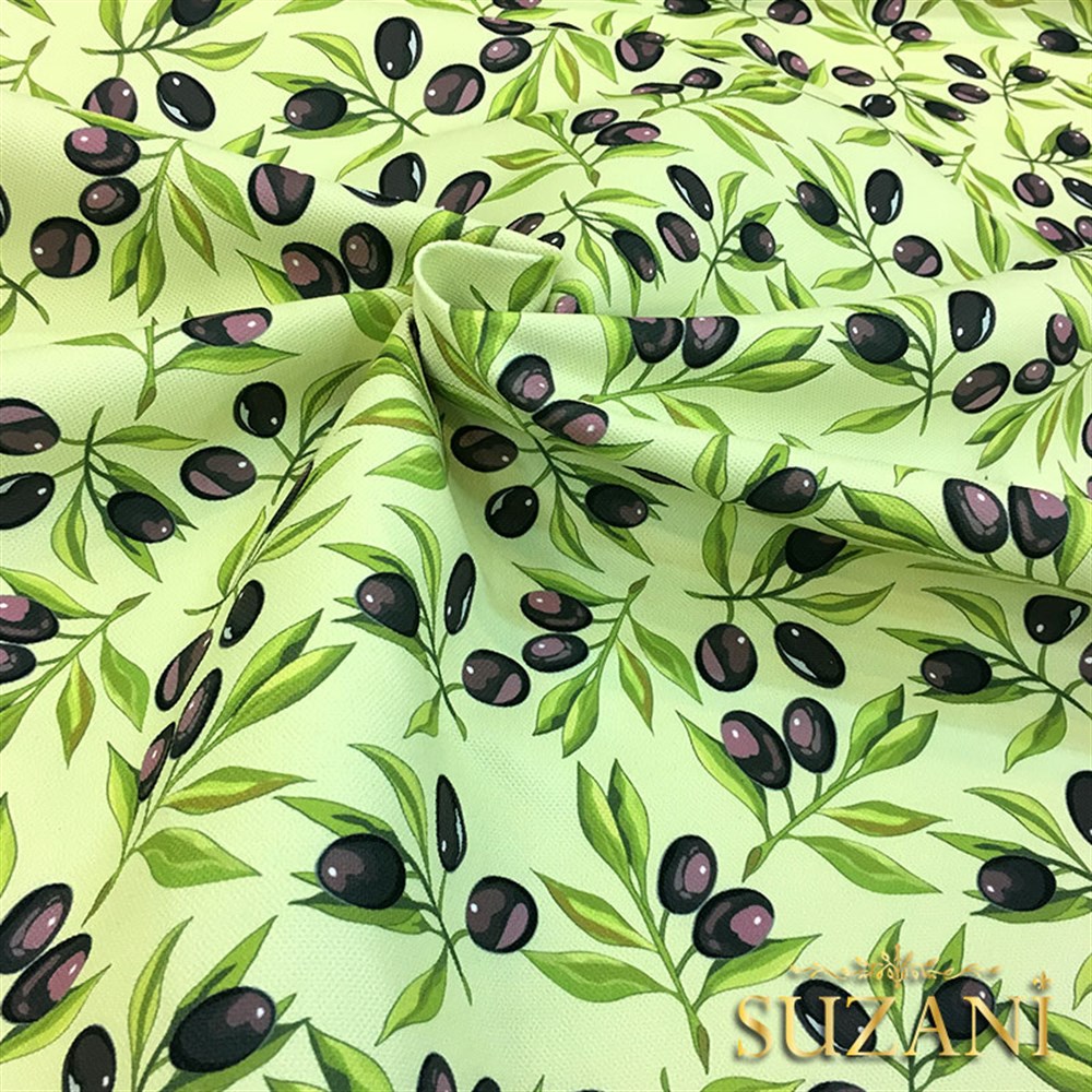Zeytin Desenli Kumaş