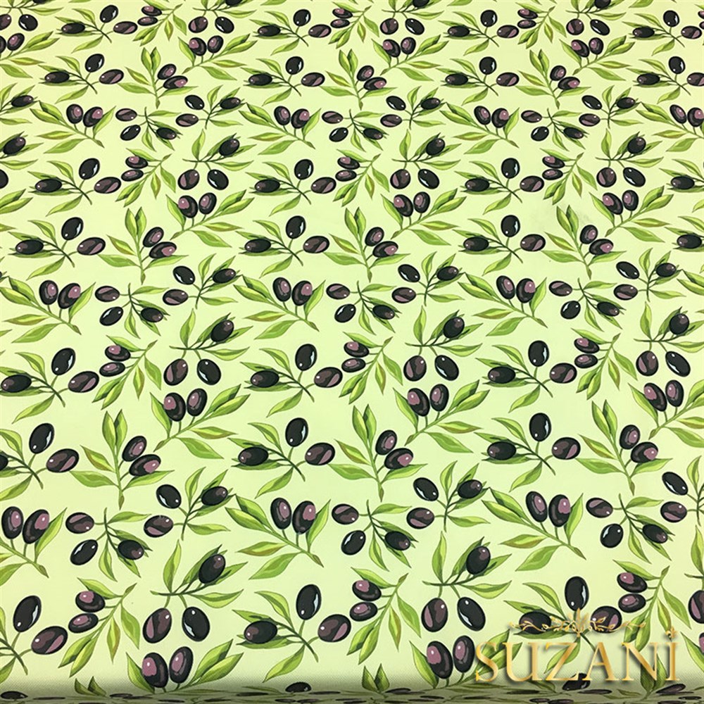 Zeytin Desenli Kumaş