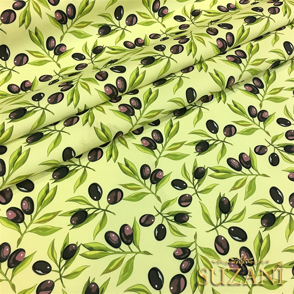 Zeytin Desenli Kumaş
