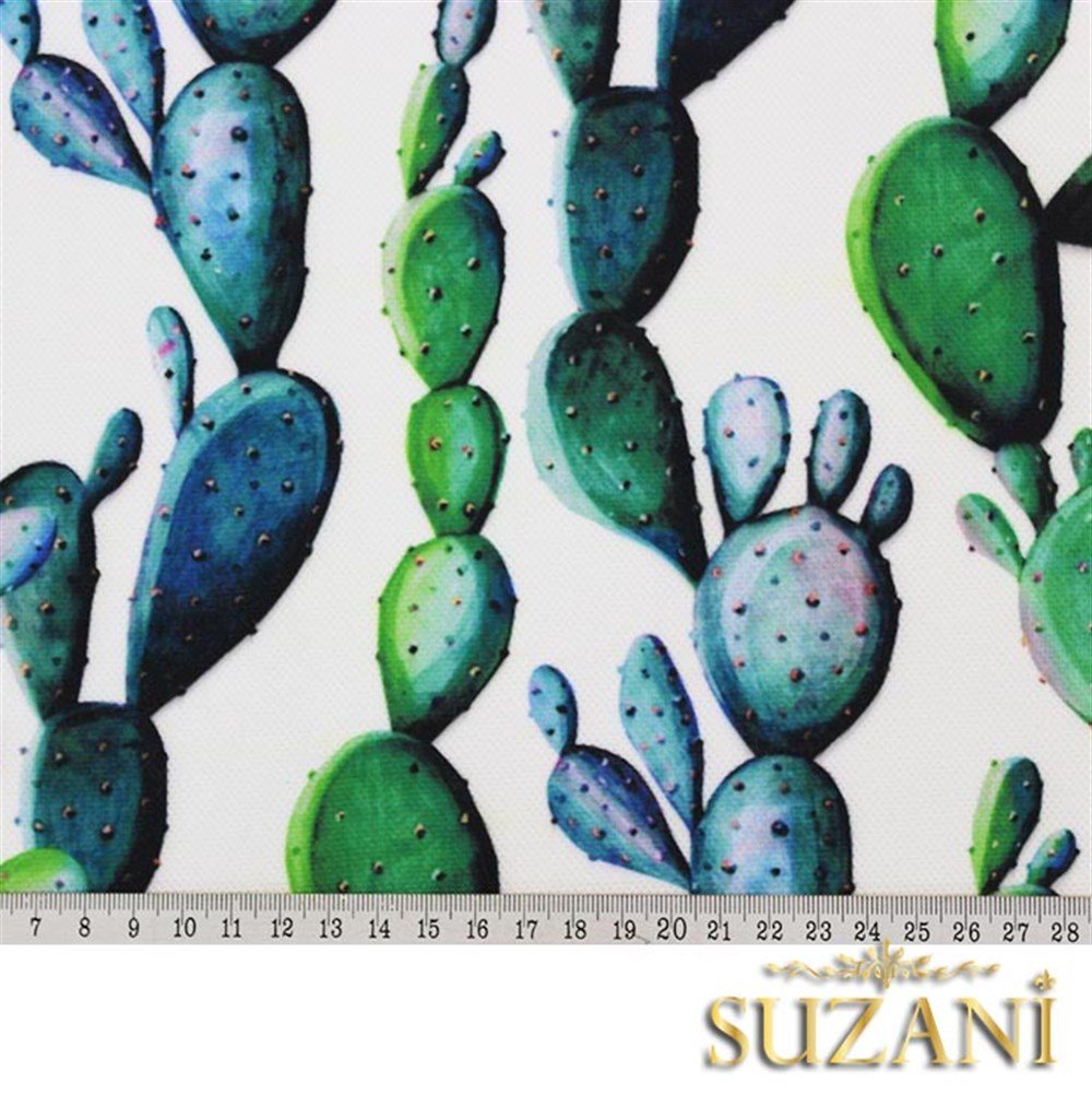 Zincir Kaktüs Desenli Kumaş