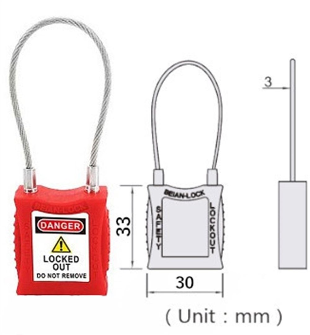 Çelik Kablolu Mini Güvenlik Kilidi EKED | S03