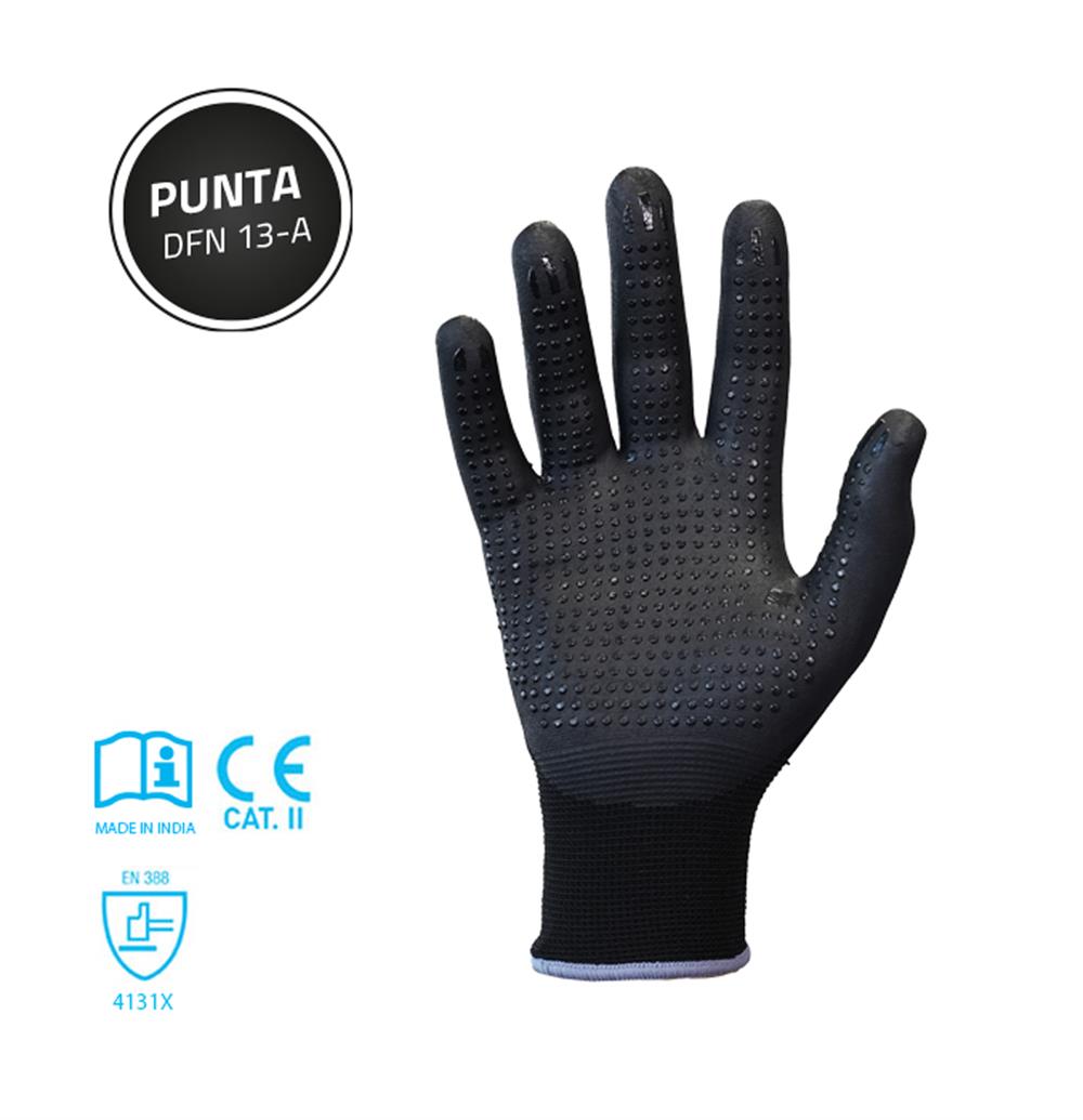 Dotlu Köpük Nitril Eldiven| Punta DFN 13-A