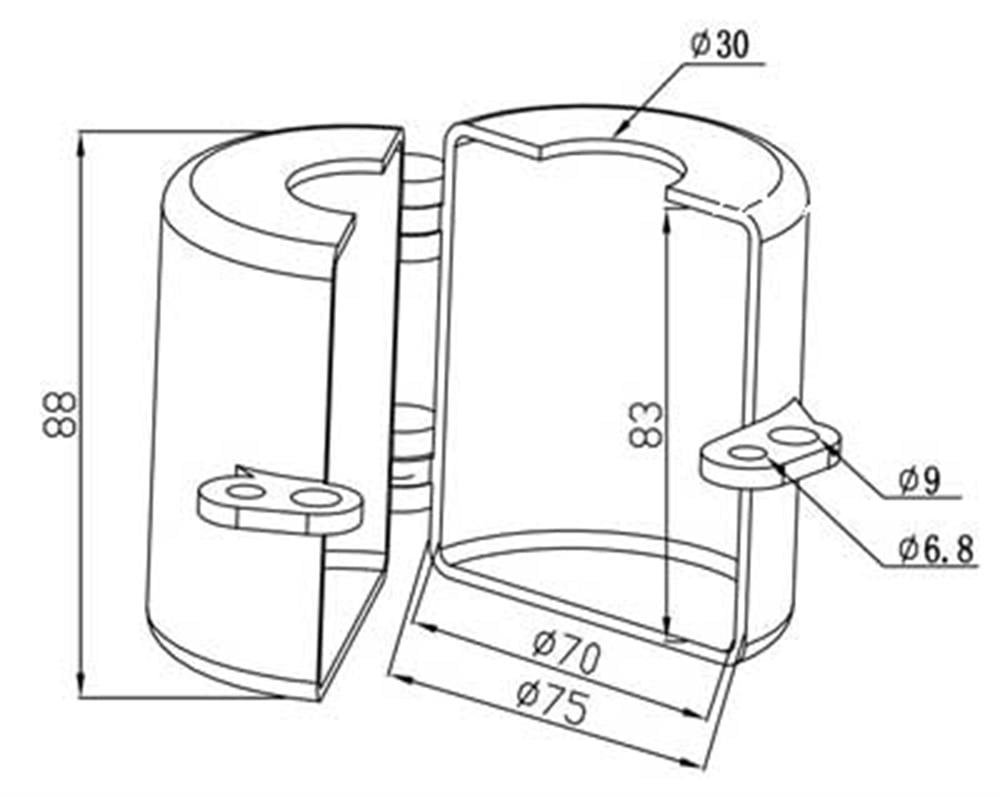 Geniş Buton Kilitleme Kutusu (70mm Çap) | BAN-D56