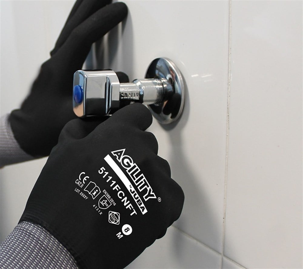 Juba 5111 FC NFT - Dikişsiz Nylon® + Spandex® Astar Üzerine Mikro Gözenekli Köpük Nitril (Nft) Kaplı Eldiven