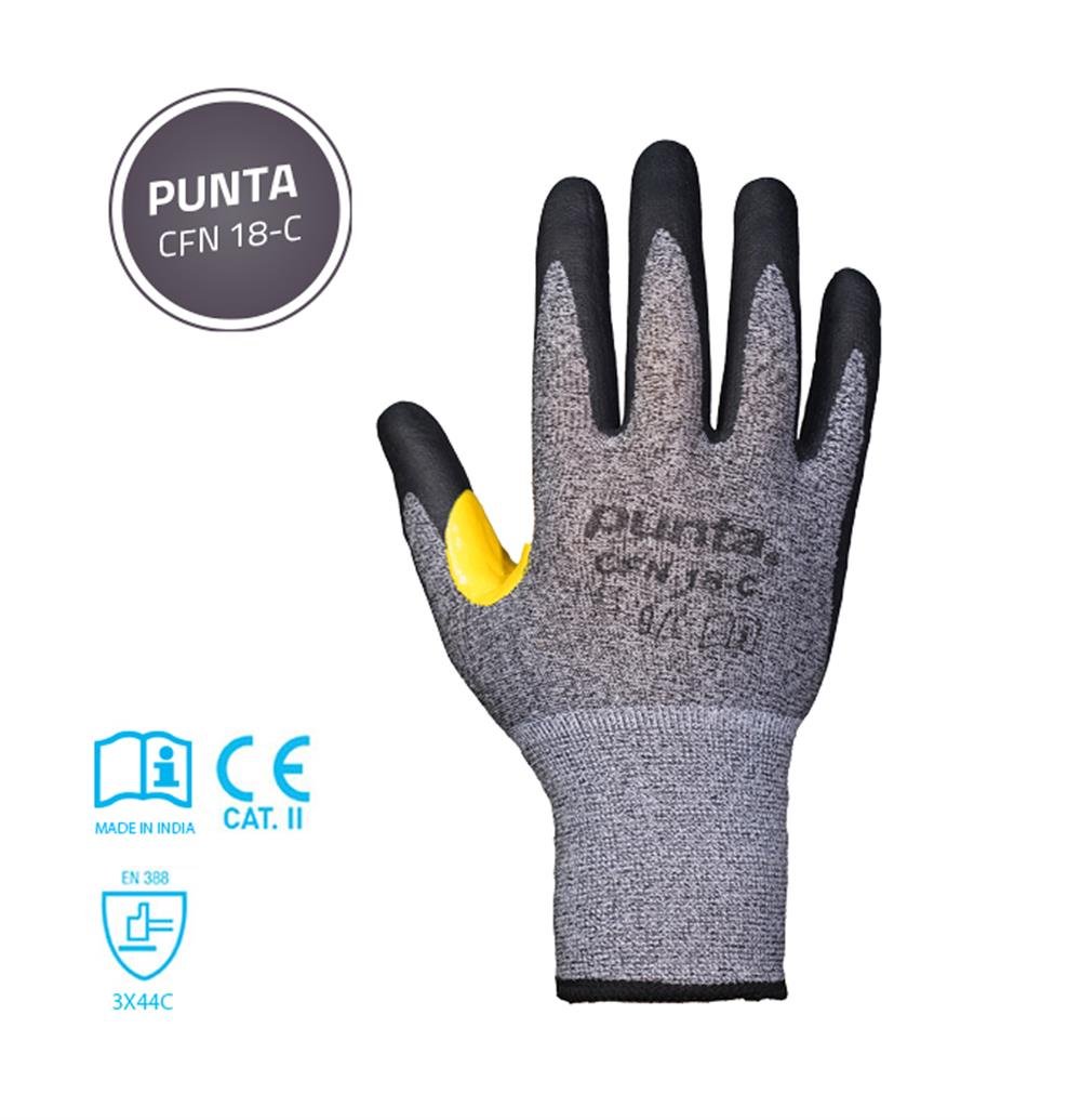 Köpük Nitril Eldiven · Kesilmeye Dayanıklı | Punta CFN 18-C