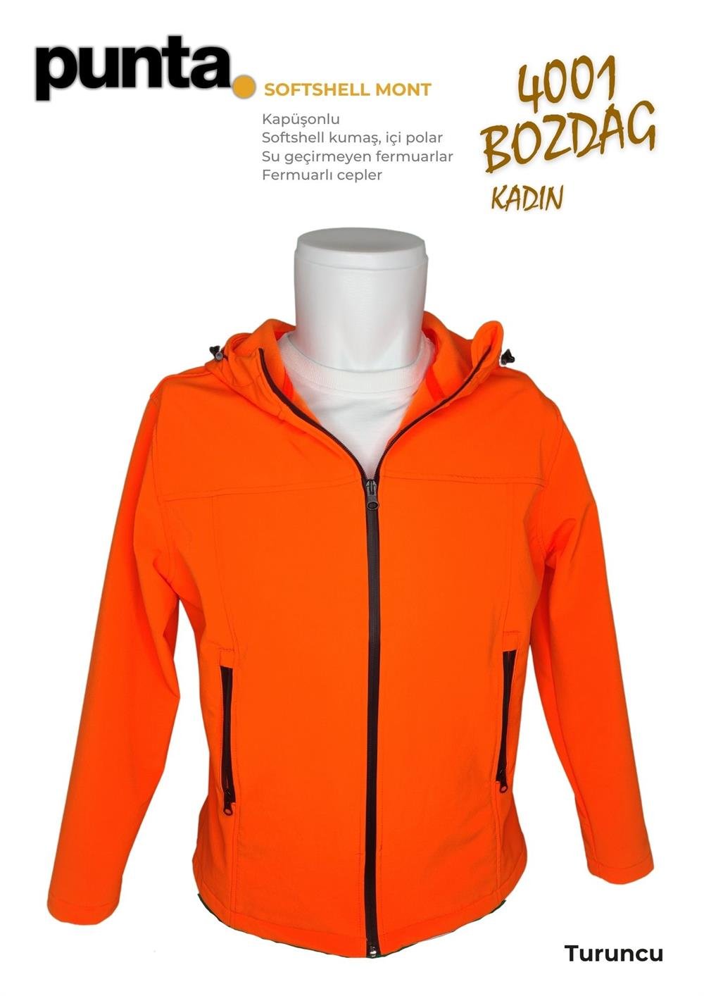 Softshell Mont Kadın (Su Geçirmez) | Punta Bozdağ