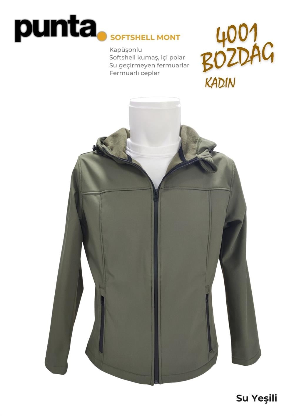 Softshell Mont Kadın (Su Geçirmez) | Punta Bozdağ